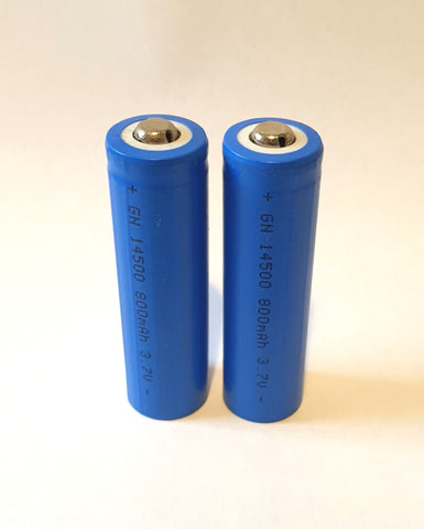 2 14500 batteries