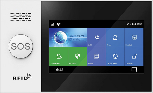 4G Wireless Intruder Burglar Alarm, Tuya WiFi GSM GPRS