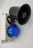 Wireless panic alarm siren and strobe