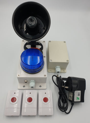 Outdoor wireless panic alarm kit