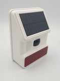 Alarm Wireless Solar Powered Outside External Siren 433MHz With Remotes