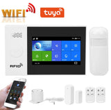 4G Wireless Intruder / Burglar Alarm, Tuya WiFi GSM GPRS 4.3" Screen - Detectalarms