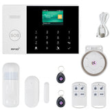 4G Wireless Intruder Burglar Alarm GSM Tuya WiFi With Screen