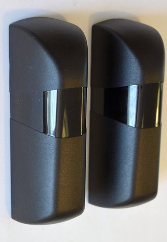 A pair of infrared gate safety beams.